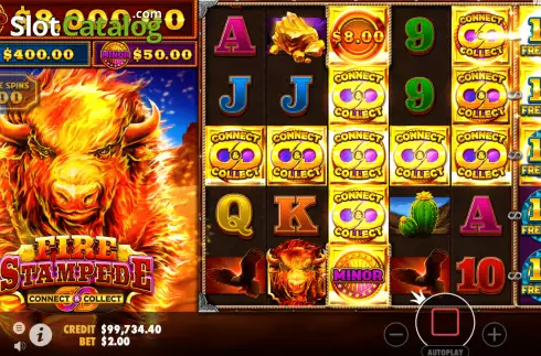 Οθόνη4. Fire Stampede Κουλοχέρης