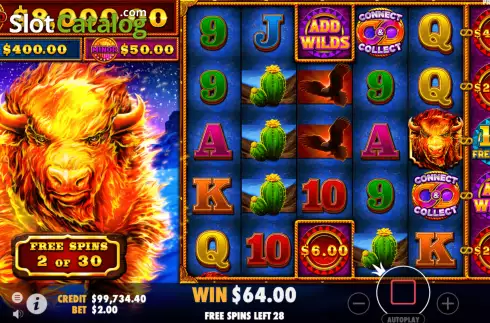 Οθόνη7. Fire Stampede Κουλοχέρης