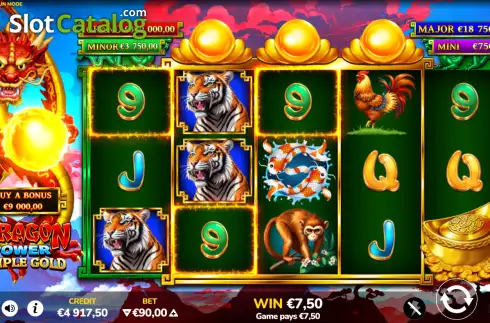 Οθόνη3. Dragon Power Triple Gold (Wild Streak Gaming) Κουλοχέρης
