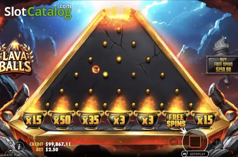 Οθόνη3. Lava Balls Κουλοχέρης 