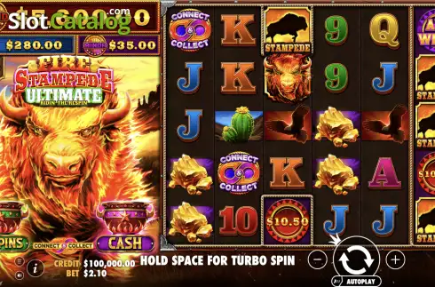 Οθόνη2. Fire Stampede Ultimate Κουλοχέρης