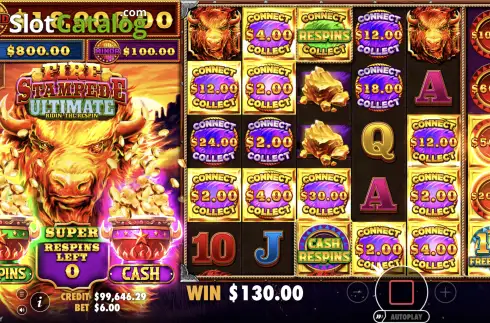 Οθόνη3. Fire Stampede Ultimate Κουλοχέρης