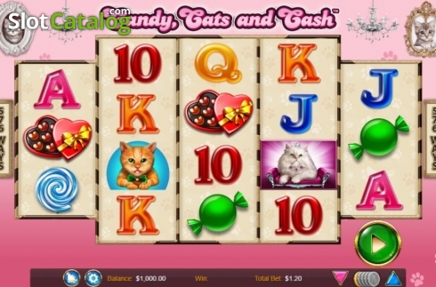 Οθόνη2. Candy Cats and Cash Κουλοχέρης