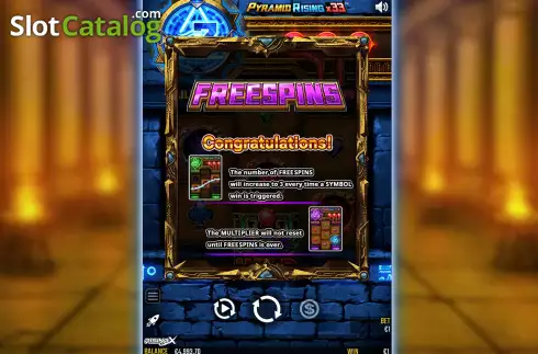 Οθόνη6. Pyramid Rising x33 Κουλοχέρης