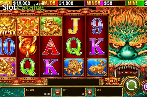 Οθόνη3. Dragon's Win Multiplier Κουλοχέρης