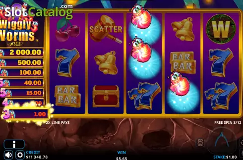 Οθόνη6. 9 Wiggly Worms Κουλοχέρης