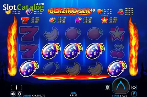 Οθόνη5. Blazing Sea 40 Κουλοχέρης