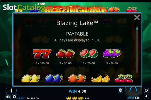 Οθόνη4. Blazing Lake Κουλοχέρης