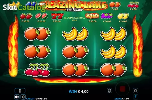 Οθόνη3. Blazing Lake Link & Win Κουλοχέρης