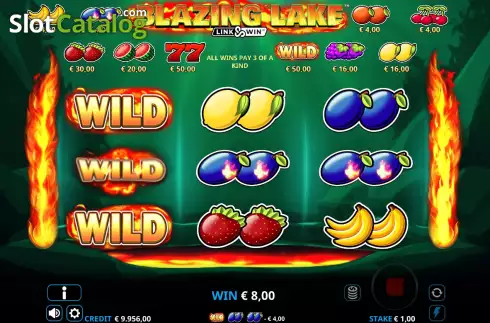 Οθόνη4. Blazing Lake Link & Win Κουλοχέρης