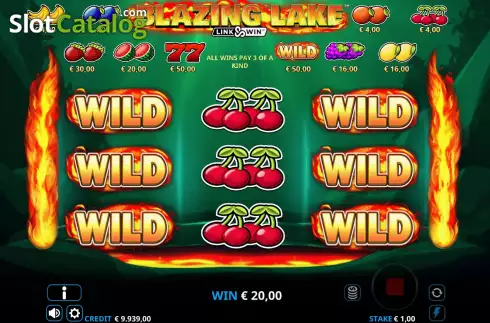Οθόνη5. Blazing Lake Link & Win Κουλοχέρης