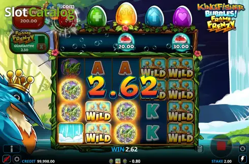 Οθόνη3. Kingfisher Bubbles Frame Frenzy Κουλοχέρης