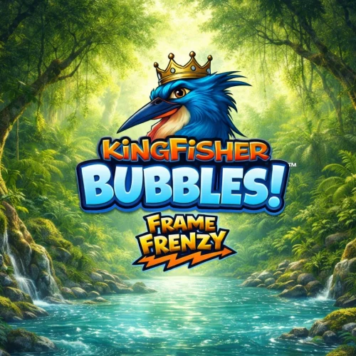 Kingfisher Bubbles Frame Frenzy Λογότυπο