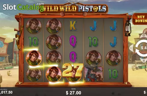Οθόνη4. Wild Wild Pistols Κουλοχέρης