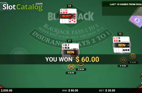 Οθόνη3. Blackjack (Wizard Games) Κουλοχέρης 