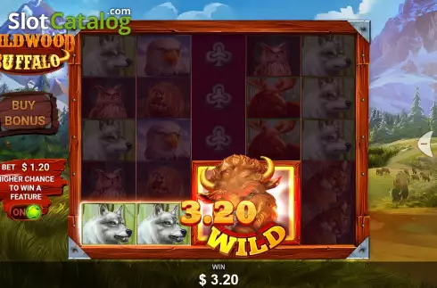 Οθόνη3. Wild Wood Buffalo Κουλοχέρης 