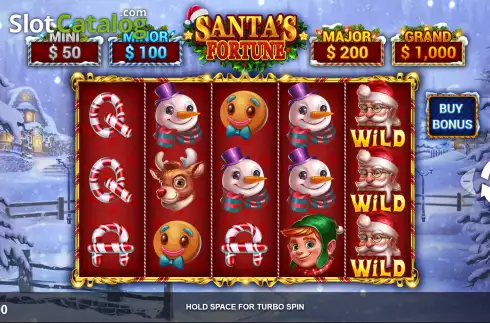 Οθόνη3. Santa's Fortune (Wizard Games) Κουλοχέρης