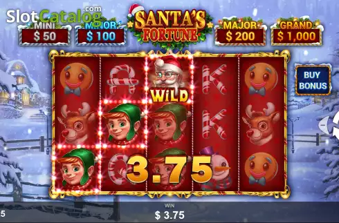 Οθόνη5. Santa's Fortune (Wizard Games) Κουλοχέρης