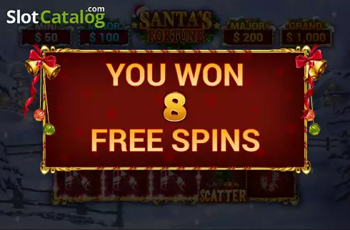 Οθόνη7. Santa's Fortune (Wizard Games) Κουλοχέρης