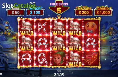 Οθόνη8. Santa's Fortune (Wizard Games) Κουλοχέρης