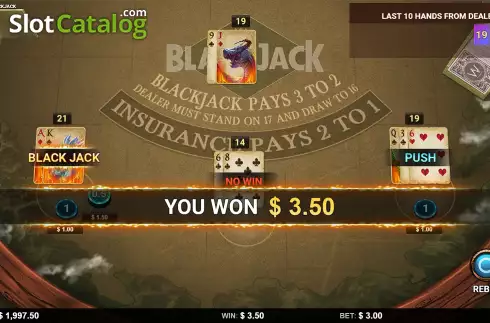 Οθόνη8. Dragons of the North - Blackjack Κουλοχέρης