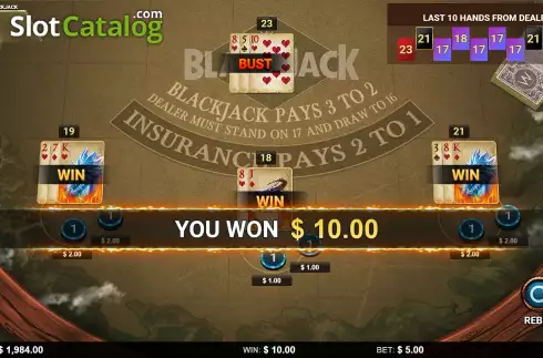 Οθόνη9. Dragons of the North - Blackjack Κουλοχέρης