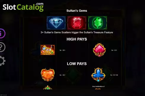 Οθόνη9. Sultan's Palace Fortune Κουλοχέρης 