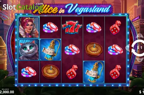 Οθόνη3. Alice in Vegasland Κουλοχέρης