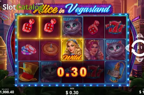 Οθόνη4. Alice in Vegasland Κουλοχέρης