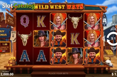Οθόνη3. Wild West Ways Κουλοχέρης