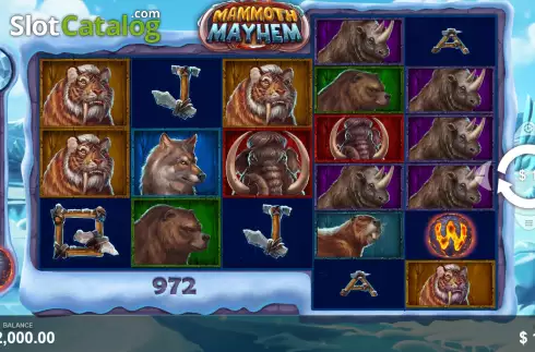 Οθόνη3. Mammoth Mayhem Κουλοχέρης