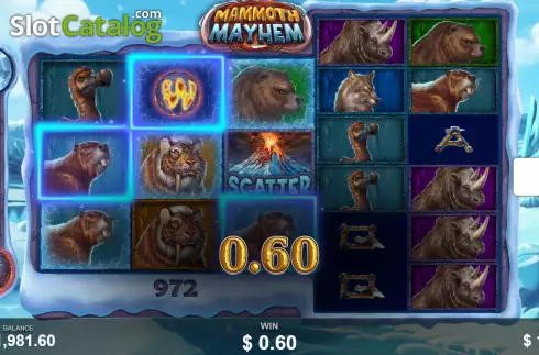 Οθόνη4. Mammoth Mayhem Κουλοχέρης
