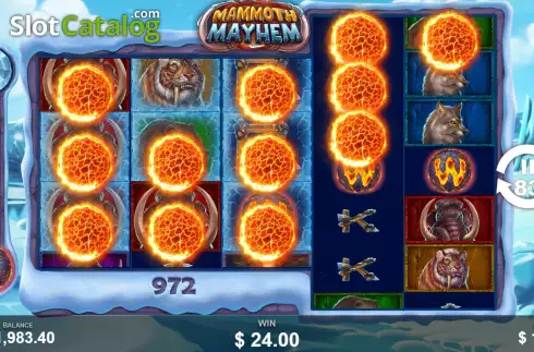 Οθόνη7. Mammoth Mayhem Κουλοχέρης
