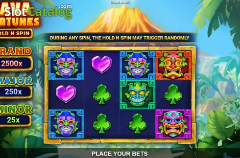 Οθόνη2. Lava Fortunes Hold N Spin Κουλοχέρης 