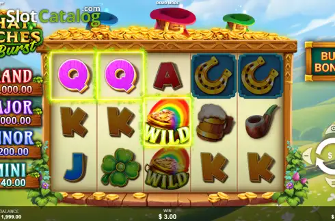 Οθόνη3. 3 Hat Riches Burst Κουλοχέρης