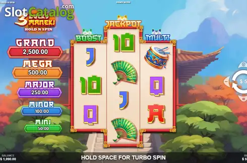 Οθόνη2. 3 Lucky Maneki Hold & Win Κουλοχέρης