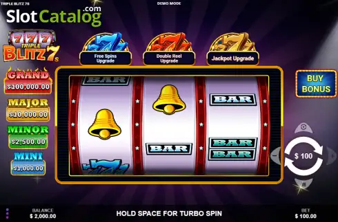 Οθόνη2. Triple Blitz 7s Κουλοχέρης