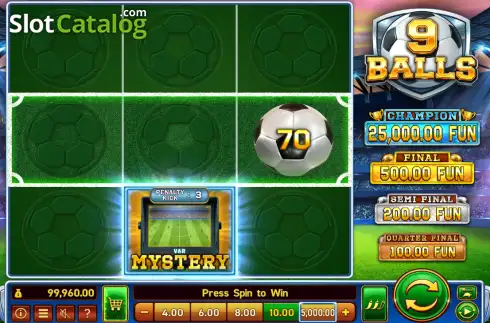 Οθόνη2. 9 Balls Κουλοχέρης