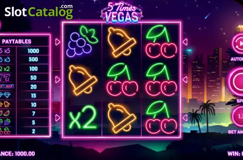 Οθόνη3. 5 Times Vegas Κουλοχέρης