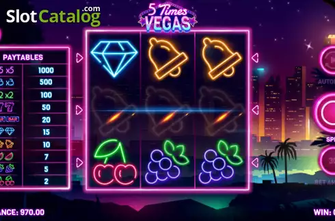 Οθόνη4. 5 Times Vegas Κουλοχέρης