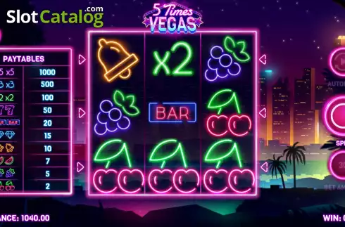 Οθόνη5. 5 Times Vegas Κουλοχέρης