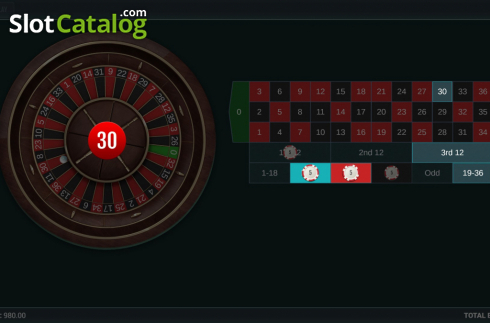 Οθόνη4. European Roulette (Woohoo) Κουλοχέρης 