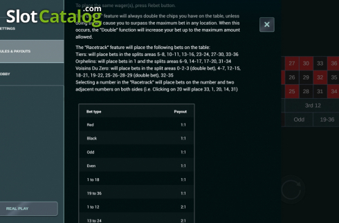 Οθόνη7. European Roulette (Woohoo) Κουλοχέρης 
