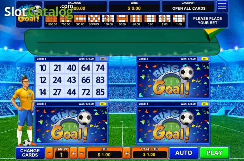 Οθόνη1. Bingo Goal Κουλοχέρης