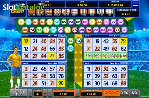 Οθόνη2. Bingo Goal Κουλοχέρης