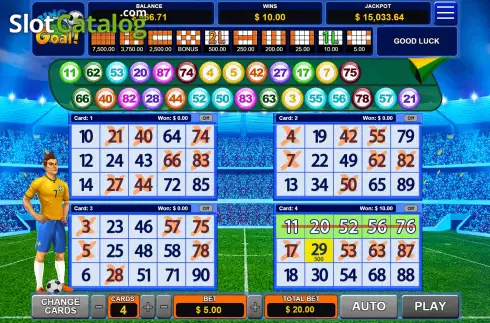 Οθόνη3. Bingo Goal Κουλοχέρης
