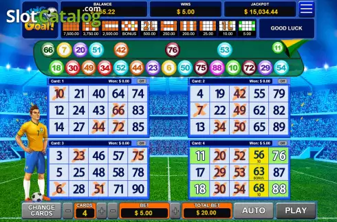 Οθόνη5. Bingo Goal Κουλοχέρης
