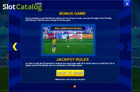 Οθόνη8. Bingo Goal Κουλοχέρης