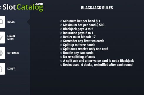 Οθόνη9. Blackjack (Woohoo) Κουλοχέρης 