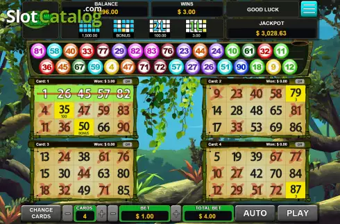 Οθόνη3. Amazonia Bingo Κουλοχέρης